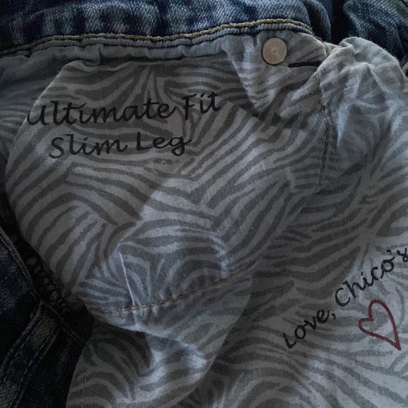 Chico's Platinum Denim Ultimate Fit Slim Leg Jeans - Picture 3 of 7